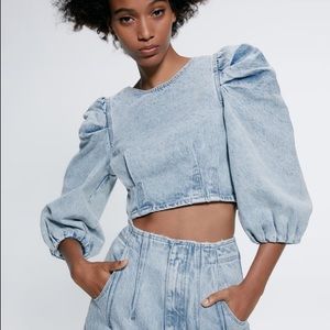 Zara blogger fav denim shirt